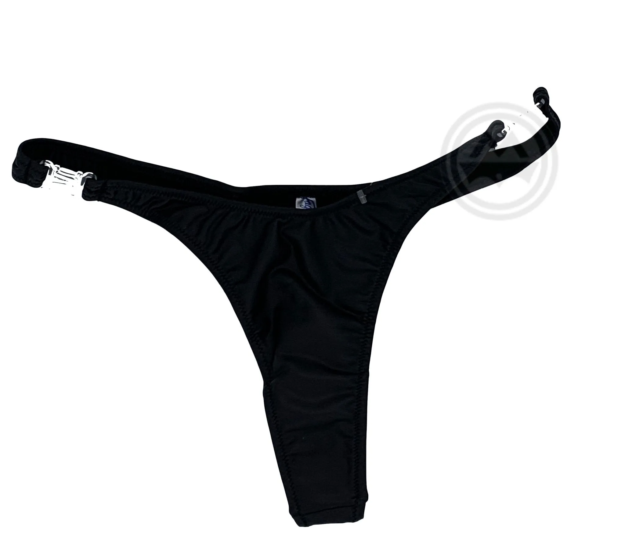 Wetlook Detachable Thong - Black Matte