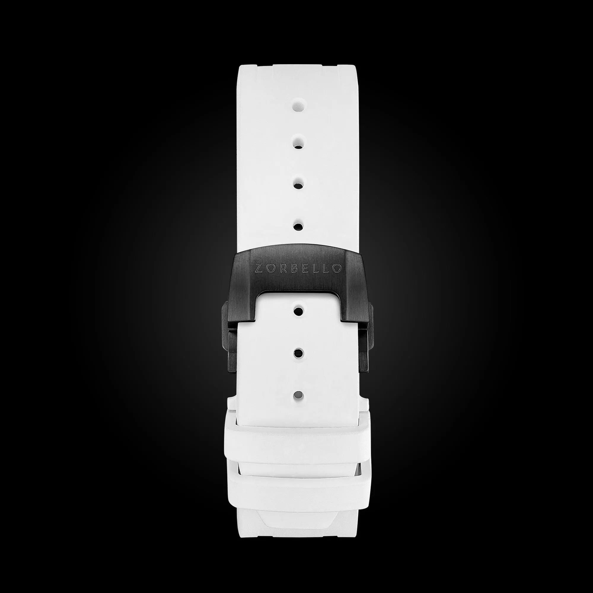 White Rubber Strap Without Buckle ZB-RB-AB002