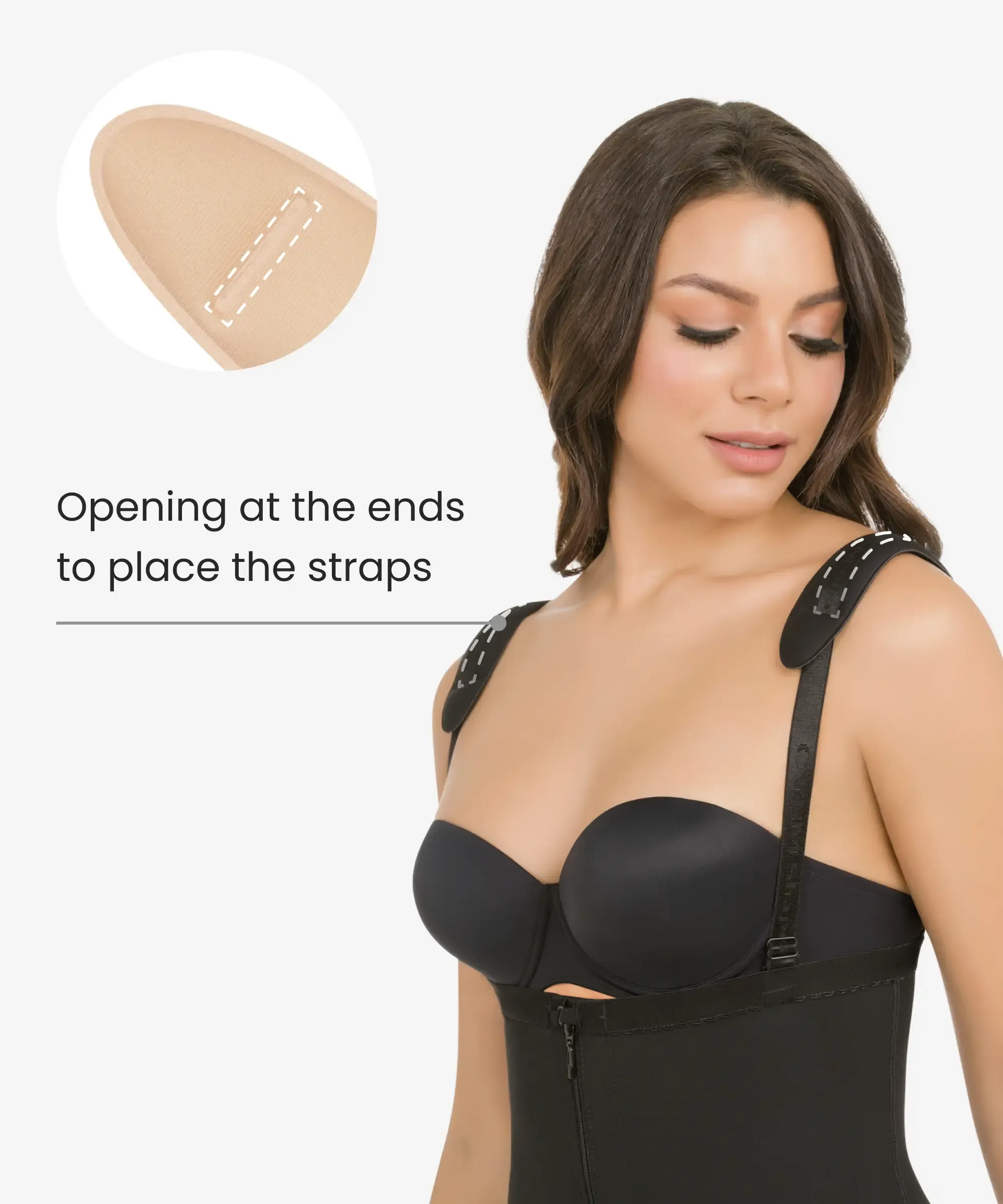 Wide pads for shoulder support - Style 3006