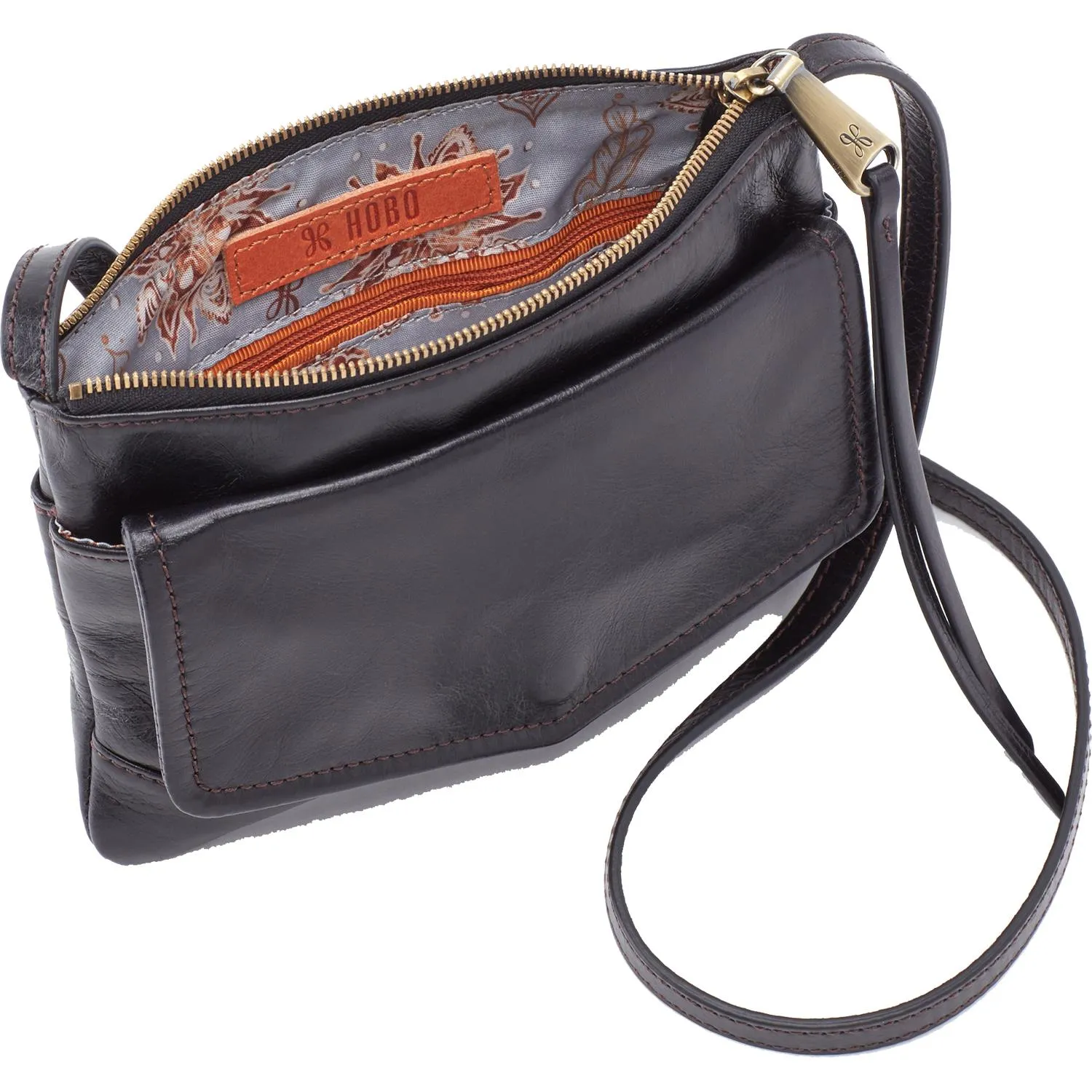 Women's Hobo Amble Black Vintage Leather
