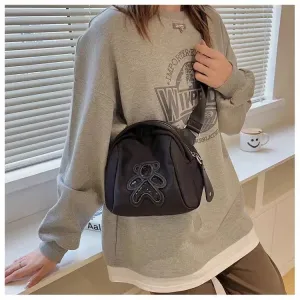 Women's Korean Style Little Bear Sequined Shell Bags