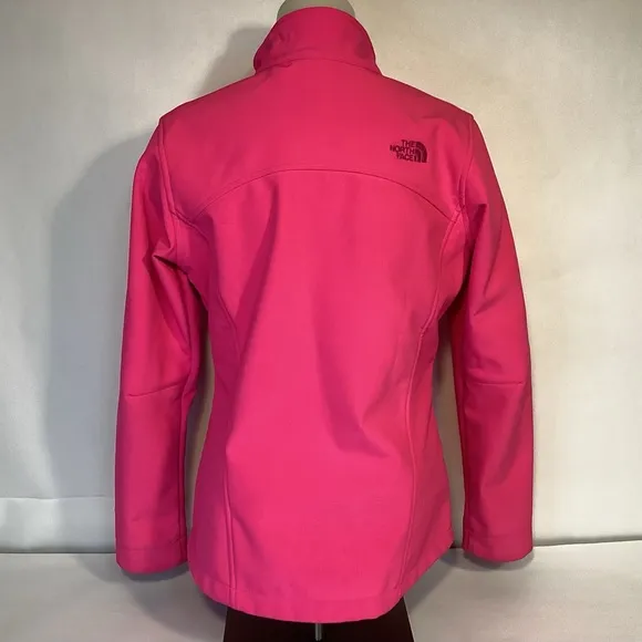 Women’s Pink The North Face Windwall Jacket womens size Medium zip pockets