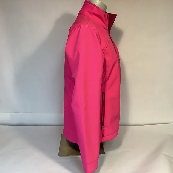 Women’s Pink The North Face Windwall Jacket womens size Medium zip pockets
