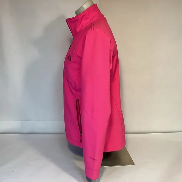 Women’s Pink The North Face Windwall Jacket womens size Medium zip pockets