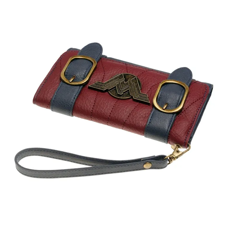 Wonder Woman Double Buckle Tri-Fold Wallet