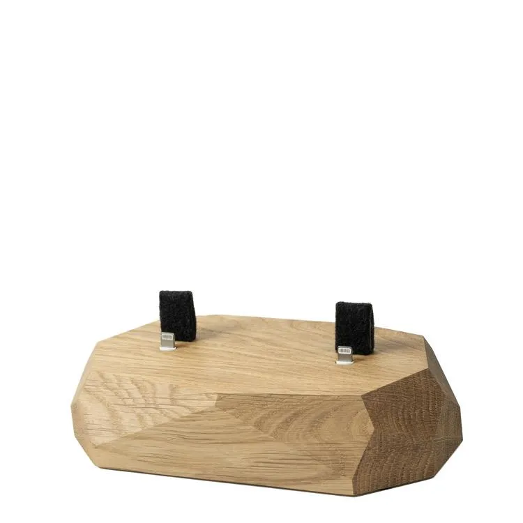 Wood iPhone Dual Charging Dock - Oakywood