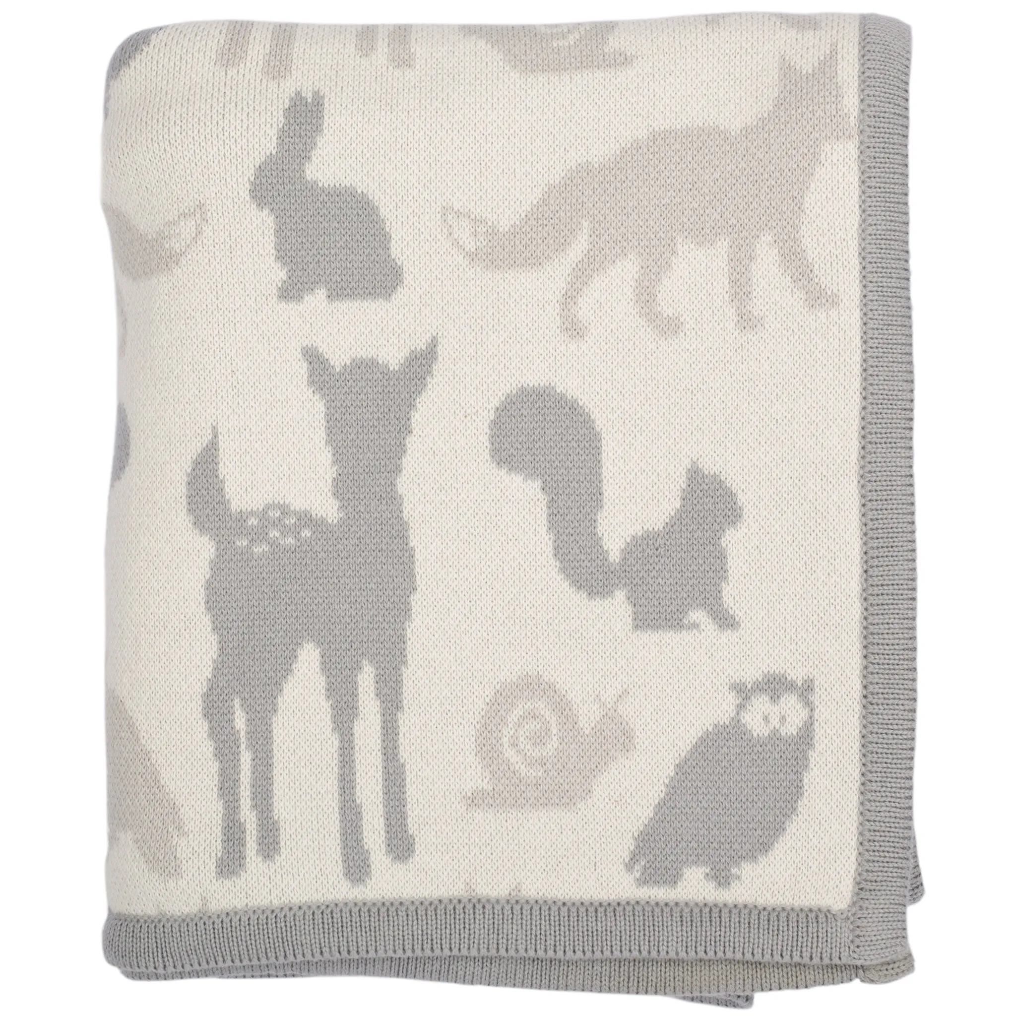 Woodland Animal Knitted Baby Blanket