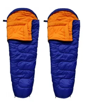 X2 Royal Caravan/Camping Tent Caravan Adult Sleeping Bag Warm Comfortable Mummy