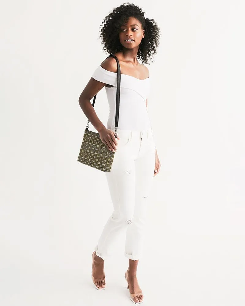 Yellow Brown African Print Daily Zip Pouch