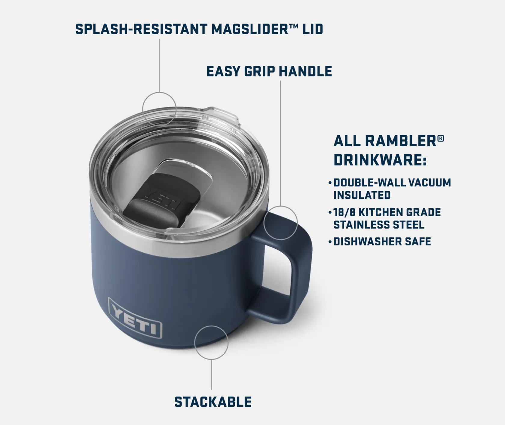Yeti Rambler 14oz Stackable Mug