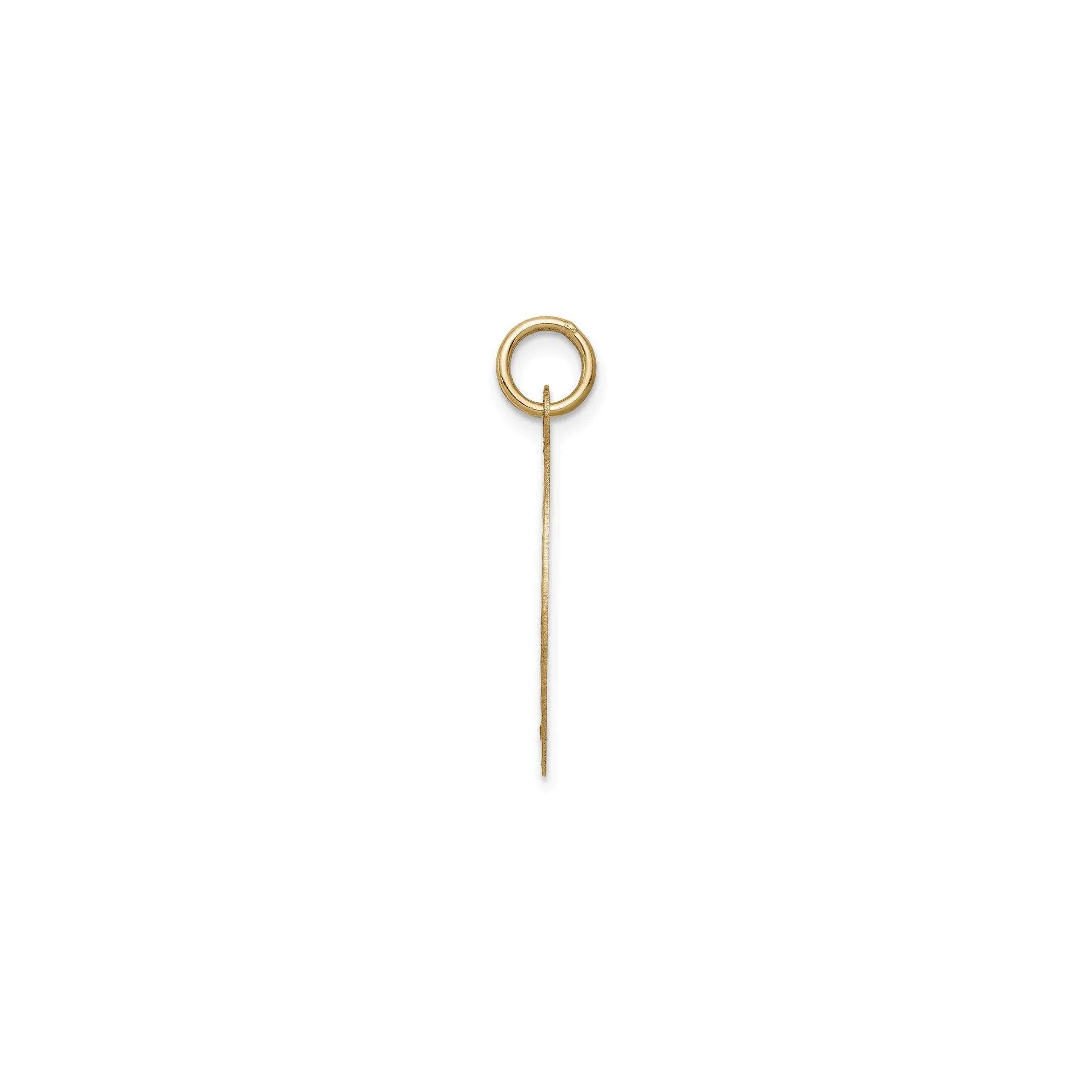 Zigzag Patterned Engravable Confirmation Medal (14K)
