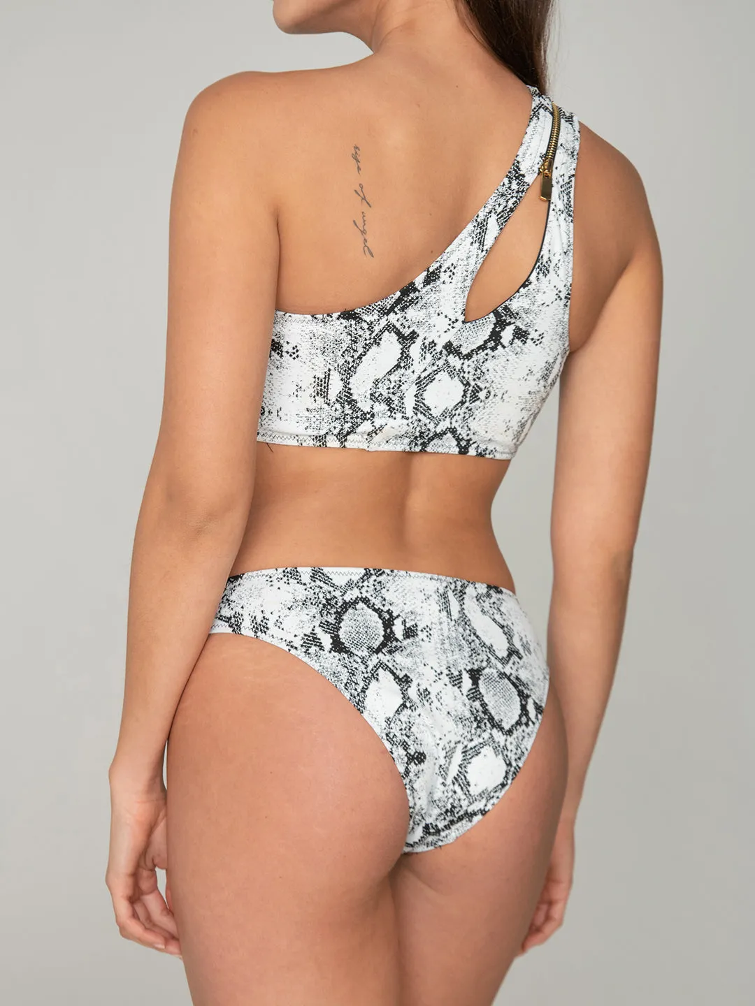 Zip One shoulder Bikini - SNEAKY BABY