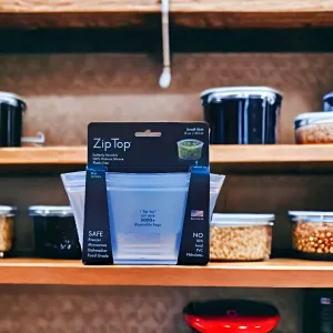 Zip Top Small Dish Food Storage Containers