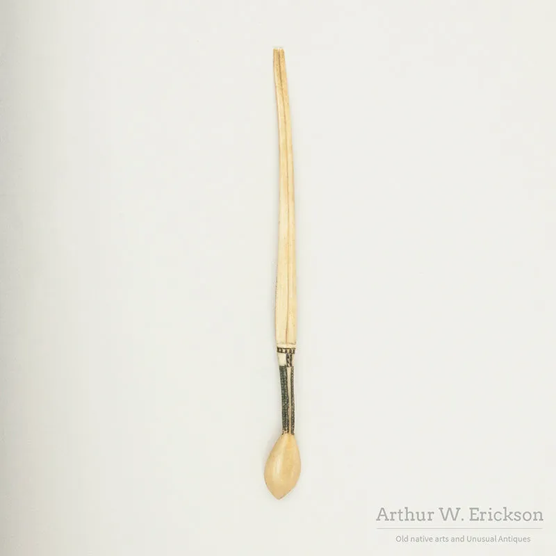Zulu Decorated Bone Snuff Spoon